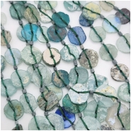 Roman Glass Graduated Coin Beads (M) 6.8 to 20mm