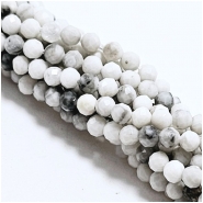 Howlite Faceted Round 2.5mm Gemstone Beads (N) 15.25 inches