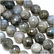 Labradorite Micro Faceted Round Gemstone Beads (N) 8mm 15.5 inches