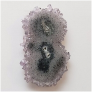 1 Amethyst Stalactite Large Gemstone Slice (N) Approximate size 32.9 x 53.92mm CLOSEOUT