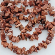 Goldstone Chip Beads (M) Approximate size 1.1 to 10mm 7 inches