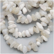 White Moonstone Chip Gemstone Beads (N) Approximate size 1.5 to 14mm 7.5 inches