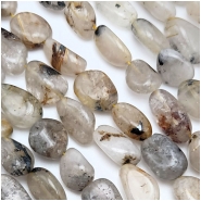 Rutilated Quartz Nugget Gemstone Beads (N) 6.5 x 9mm to 10.2 x 16.3mm