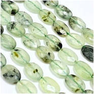 Prehnite Medium Faceted Oval Gemstone Beads (N) 10 x 14mm 15.5 inches
