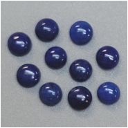 8 Lapis 3.25mm Round Gemstone Cabochons (N) Approximate size 3.25 to 3.4mm