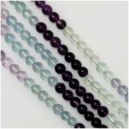 Fluorite Round Gemstone Beads (N) Approximate size 4mm 7.75 inches