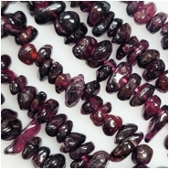 Garnet Chip Gemstone Beads (N) 2 to 9mm 34 inches