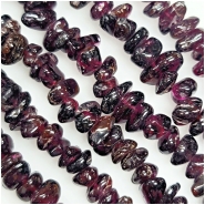 Garnet Chip Gemstone Beads (D) 2 to 7mm 35 inches