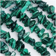 Malachite Chip Gemstone Beads (N) 1 to 11mm 35 inches