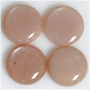 1 Moonstone AA Round Gemstone Cabochon Peach (N) 20mm
