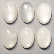 1 Moonstone AA Oval Gemstone Cabochon White (N) 13 x 18mm