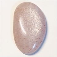 1 Moonstone AA Freeform Oval Gemstone Cabochon Peach (N) 22.2 x 35.5mm