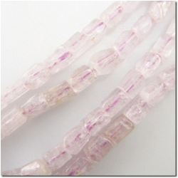 1 Kunzite irregular rectangle gemstone bead (N) 6.3 to 8mm