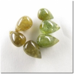 1 Tourmaline plain tear drop briolette gemstone bead (H) 7.4 to 9.2mm