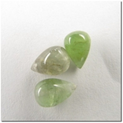 1 Tourmaline plain tear drop briolette gemstone bead (H) 8.4 to 9.2mm