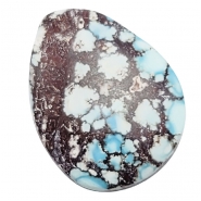 Turquoise North American Freeform Backed Gemstone Cabochon (S) 22.35 x 28.8mm