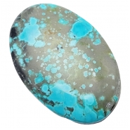 Turquoise North American Oval Backed Gemstone Cabochon (S) 24.85 x 37.45mm