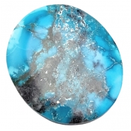 Turquoise North American Oval Backed Gemstone Cabochon (S) 35.65 x 41.33mm