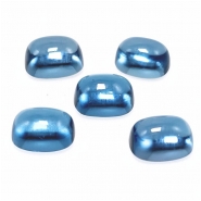 1 London Blue Topaz 6 x 8mm Rectangle Loose Cut Gemstone Cabochons (IH)