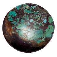 1 Hubei Turquoise Round Gemstone Cabochon (S) 40.2mm