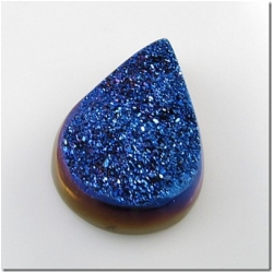 1 Titanium AAA infused druzy gemstone cabochon 46mm