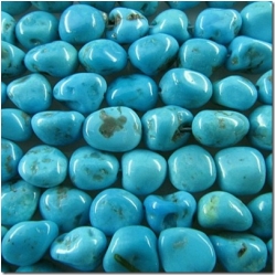 Turquoise Sleeping Beauty nugget gemstone beads (S) 7.7 to at least 9mm
