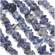 Iolite AA Gemstone Chip Beads (N) 0.6 to 9mm 35 inches