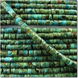 Turquoise Hubei heishi gemstone beads (P) 2.2 to 2.5mm