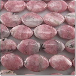 Rhodochrosite marquise oval gemstone beads (N) 18.2 to 20mm