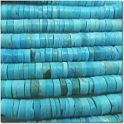 Turquoise Sleeping Beauty A heishi gemstone beads (S) 5.5 to 6mm