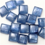 5 Kyanite Square Loose Cut Gemstone Cabochon Bright Blue (N) 5mm