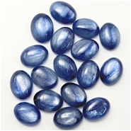 3 Kyanite Oval Loose Cut Gemstone Cabochon Translucent Blue (N) 6 x 8mm