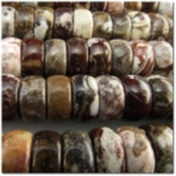 34 Wild Horse magnesite disc rondelle bead (N) 12mm