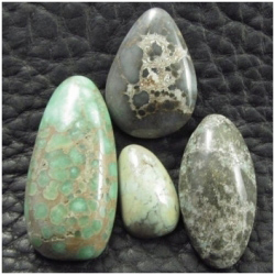 4 Damele Variscite gemstone cabochon 21 to 40mm (N)