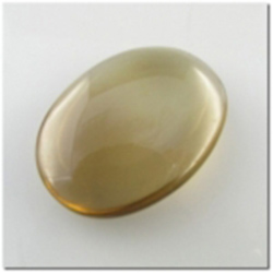 1 Cognac Quartz double sided oval gemstone cabochon (N) 35mm