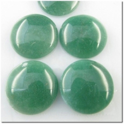 1 Green Aventurine round cabochon (N) 25mm