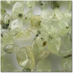 Prehnite long nugget gemstone beads (N) 11 to 16mm