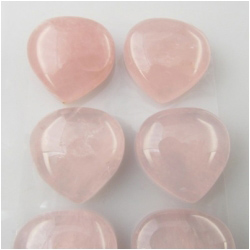 1 Rose Quartz AA tear drop cabochon (N) 20mm