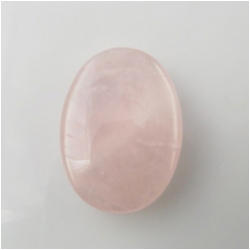1 Rose Quartz AA double sided oval cabochon (N) 35mm