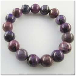 17 Sugilite round gemstone beads (N) 11mm
