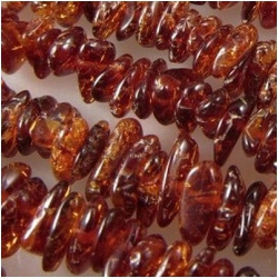 Amber small flat nugget 4 to 6.5mm gemstone beads (N)
