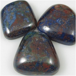 1 Azurite freeform cabochon 24 to 31mm gemstone (S)