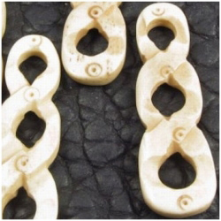 Bone carved bead pendant 40 to 43mm CLOSE OUT!