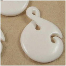 Bone carved pendant 34mm CLOSE OUT!