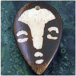 Bone face pendant 30mm CLOSE OUT!