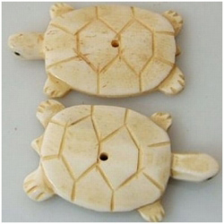 Bone turtle fetish pendant 35mm CLOSE OUT!