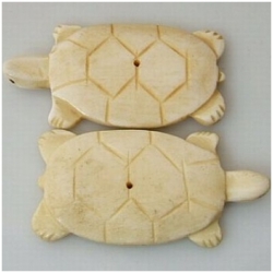 Bone turtle fetish pendant 45mm CLOSE OUT!