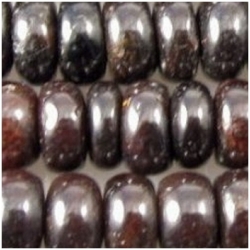 Garnet rondelle 7 to 7.6mm gemstone beads (N)