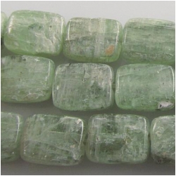 Kyanite green rectangle 9mm gemstone bead