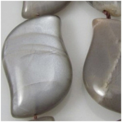1 Moonstone marquise swirl pendant 31 to 34mm gemstone bead (N)